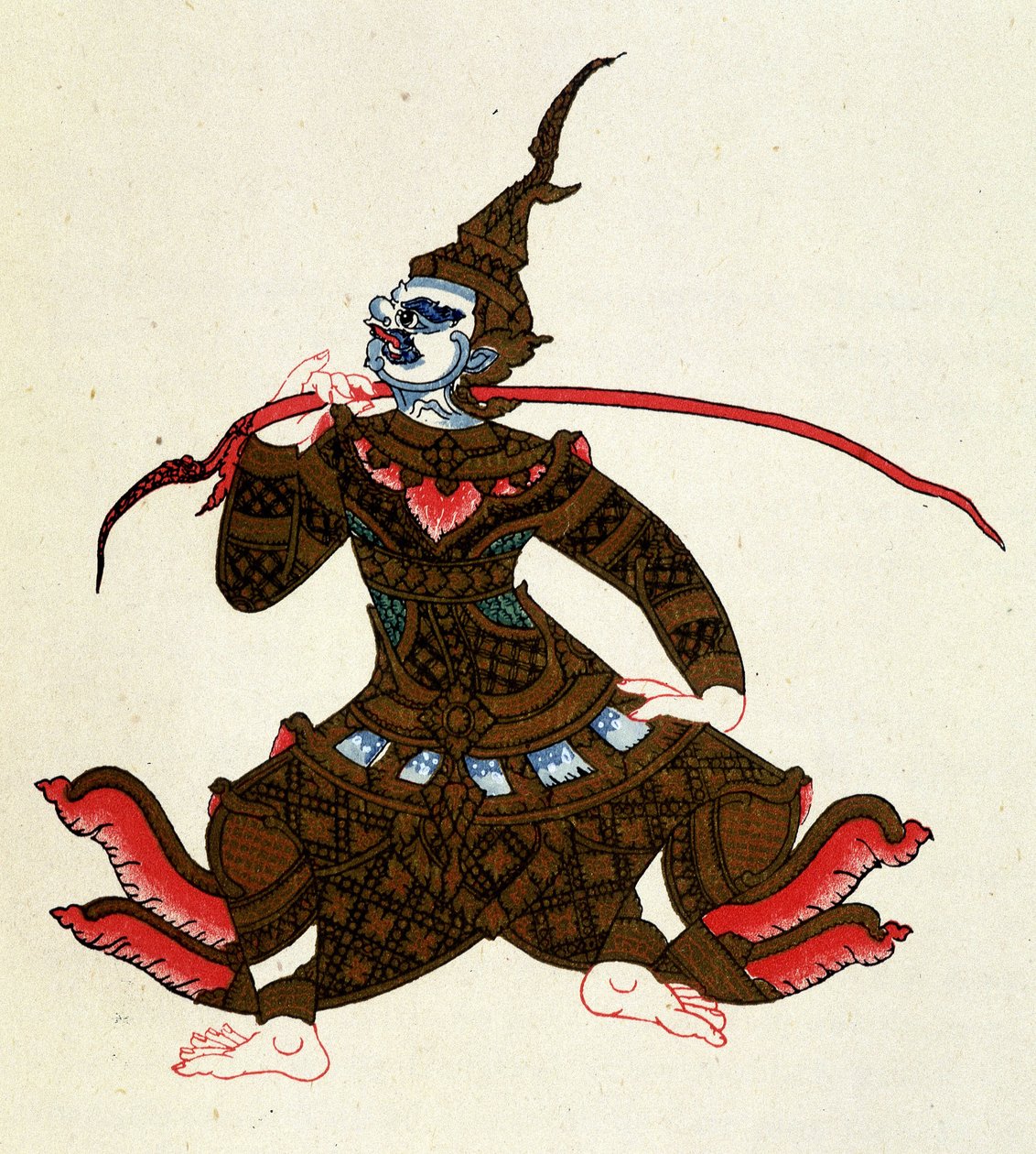 Indrajit (Ramayana-karaktär). I "" Tales of Cambodia"" av Auguste Pavie av French School