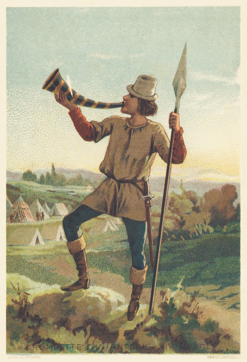Infanteritrumpet på 1300-talet av French School