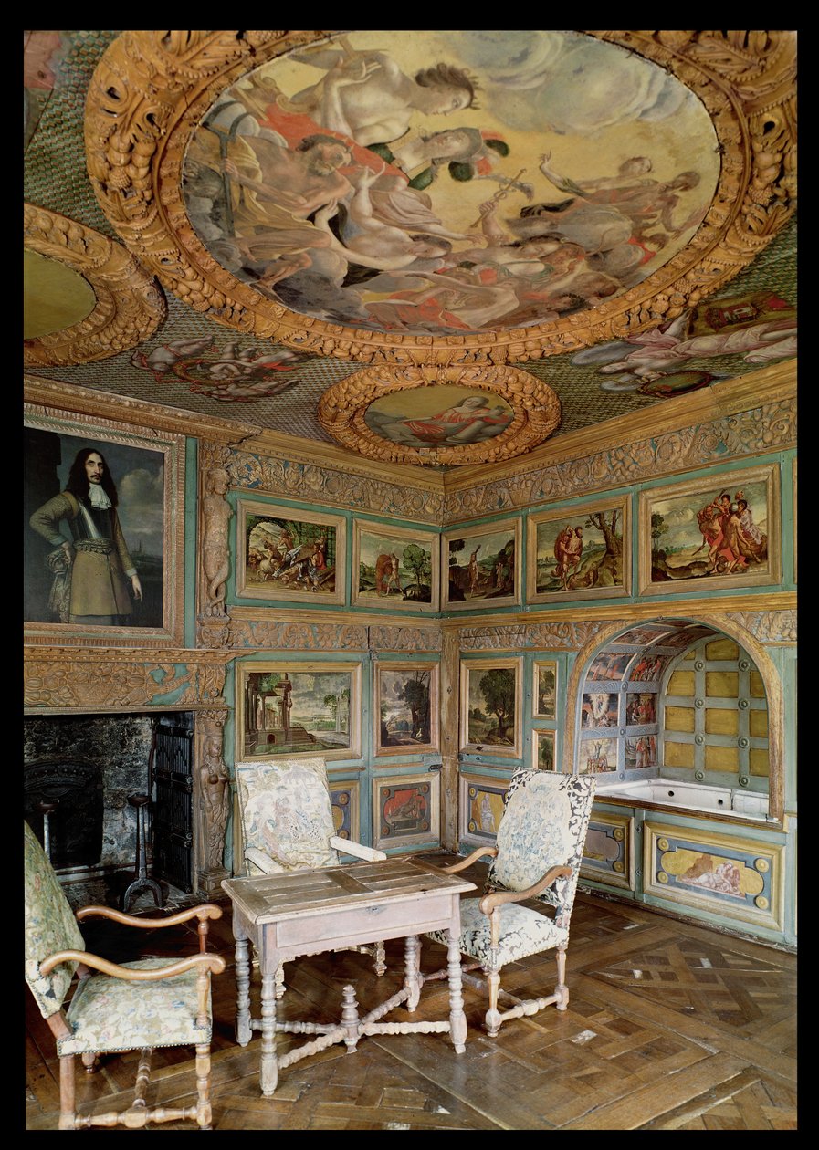 Interiör av Salle Louis XIV eller Salle de Bain av French School
