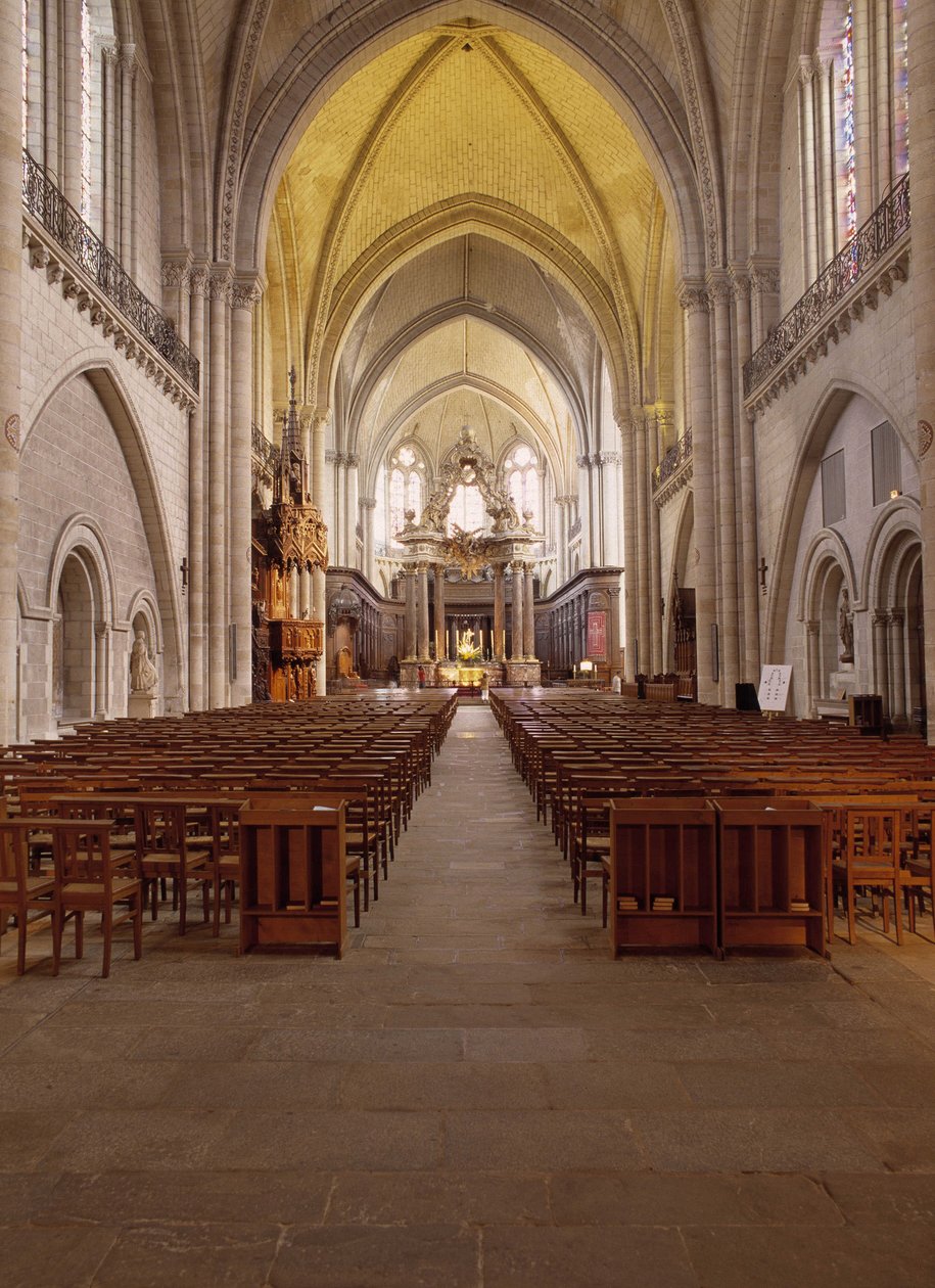 Invändig utsikt över Cathedrale d