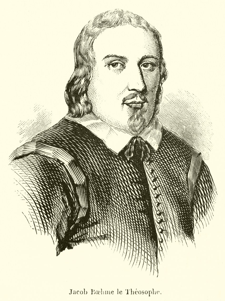 Teosofen Jacob Boehme (gravyr) av French School