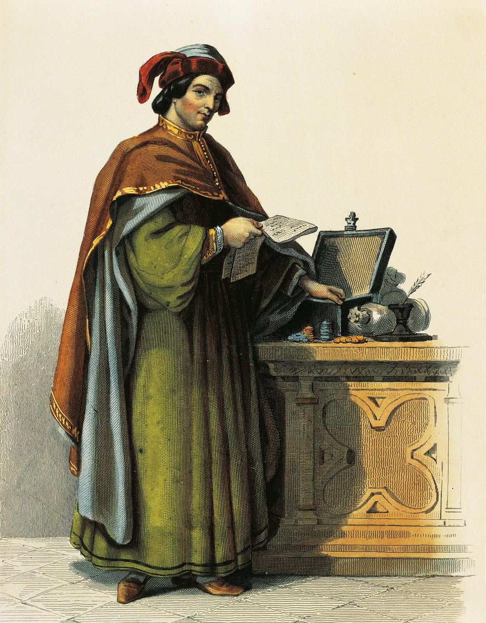 Jacques Coeur (ca 1395-1456), fransk köpman av French School