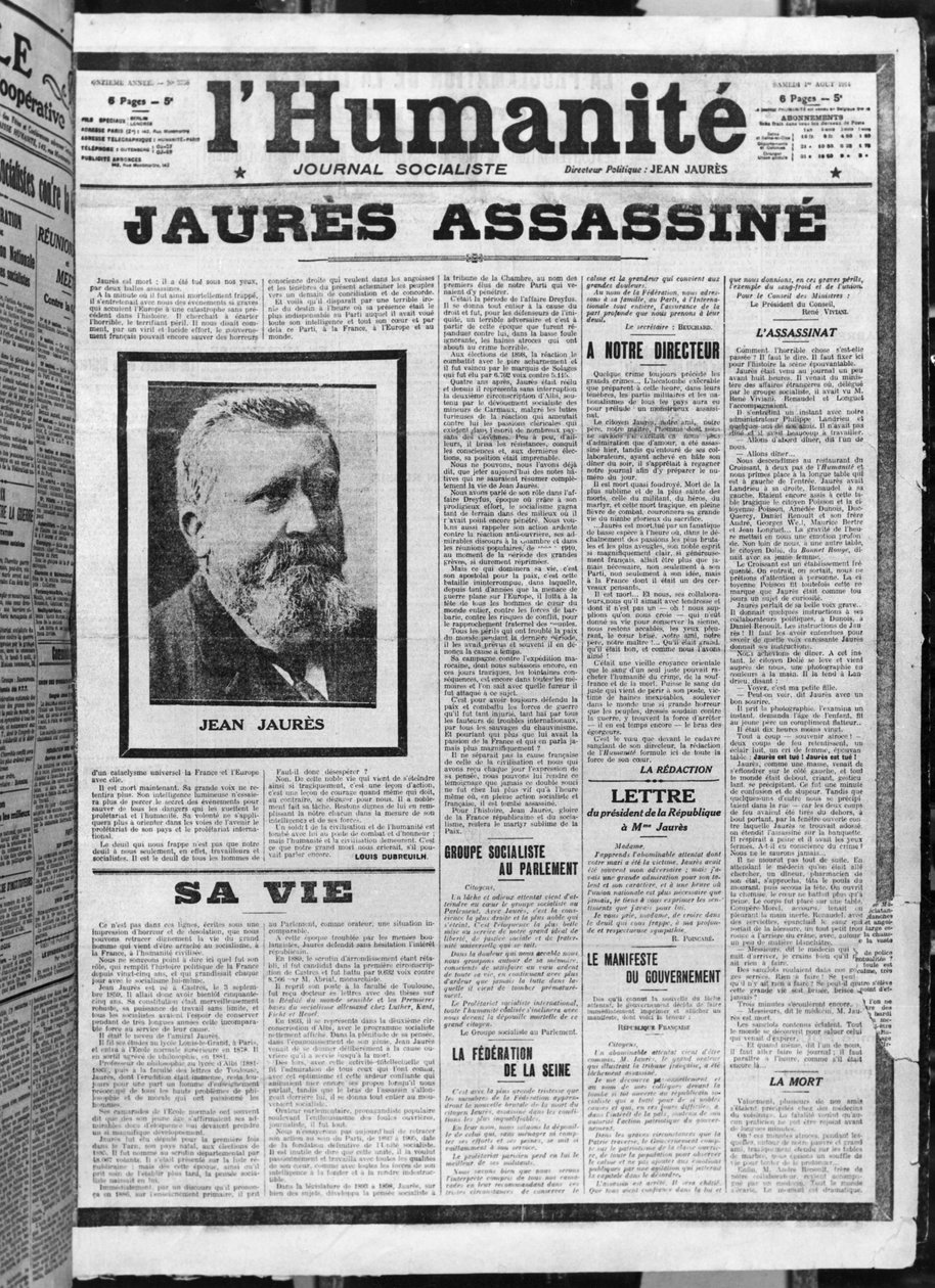 Mordet på Jaures, från L