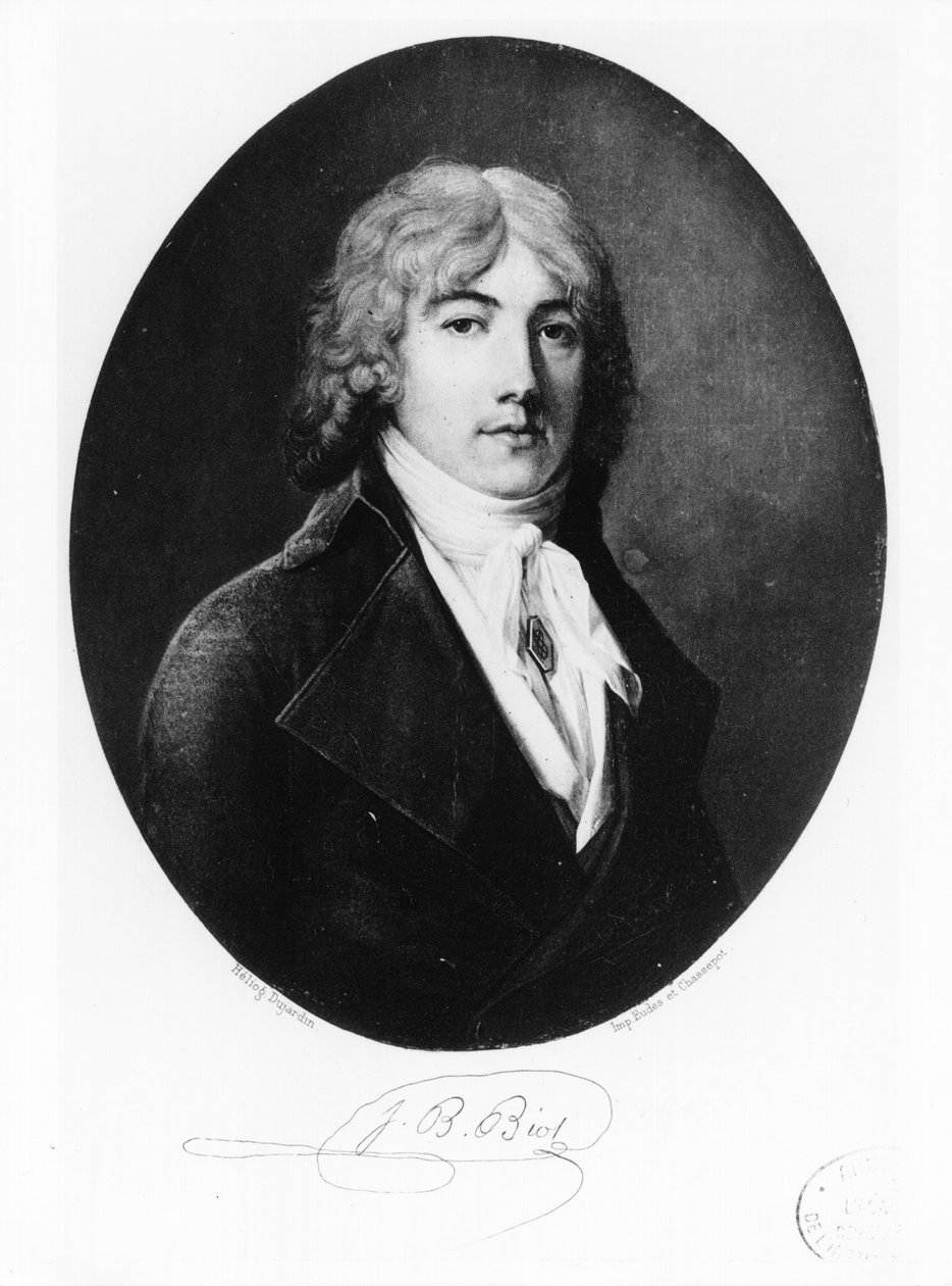 Jean-Baptiste Biot (1774-1862) tidigt 1800-tal av French School