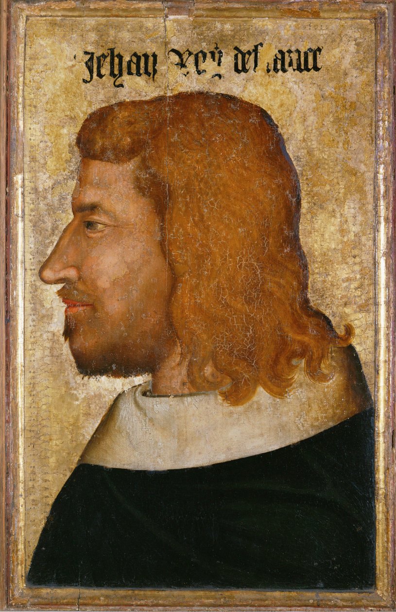 Jean II le Bon, kung av Frankrike, son till Filip VI av Valois ... av French School