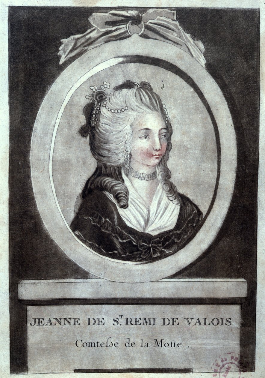 Jeanne de Valois-Saint-Remy (1756-91), grevinna av La Motte, ca 1786 av French School