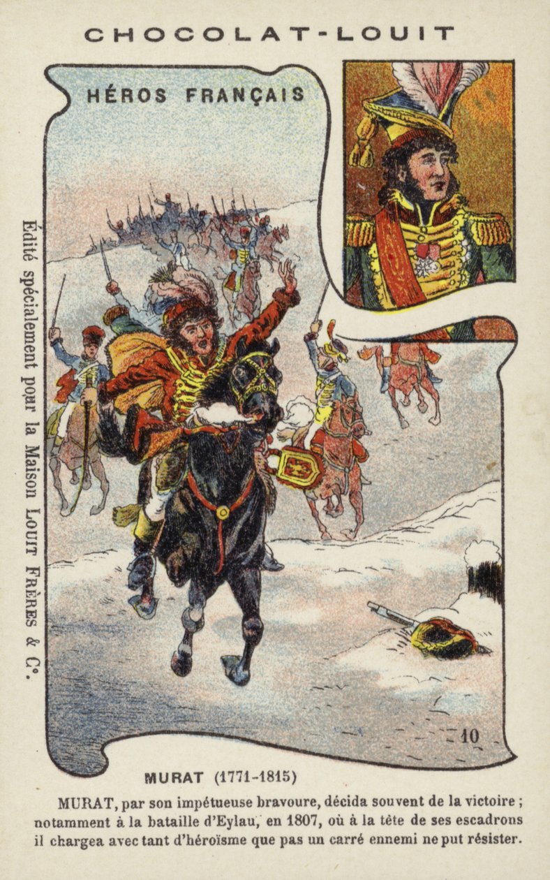 Joachim Murat, fransk general (chromolitho) av French School