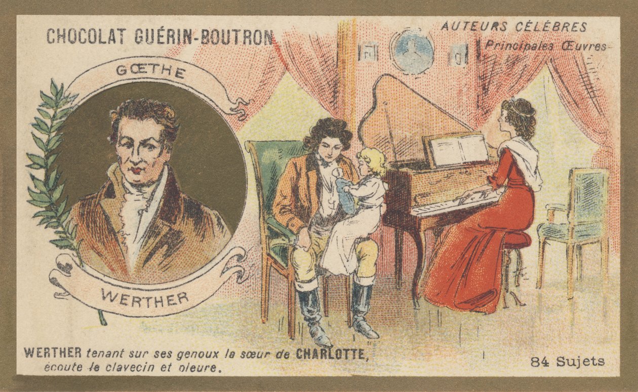 Johann Wolfgang (von) Goethe (1749-1832), tysk romanförfattare, dramatiker, poet, konstteoretiker och statsman, författare till "Den unge Werthers lidanden", brevroman (1774) av French School