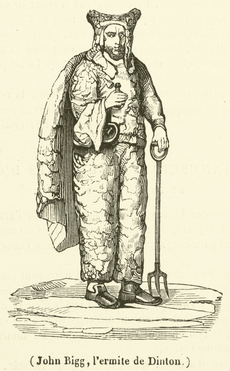 John Bigg, eremiten i Dinton (gravyr) av French School