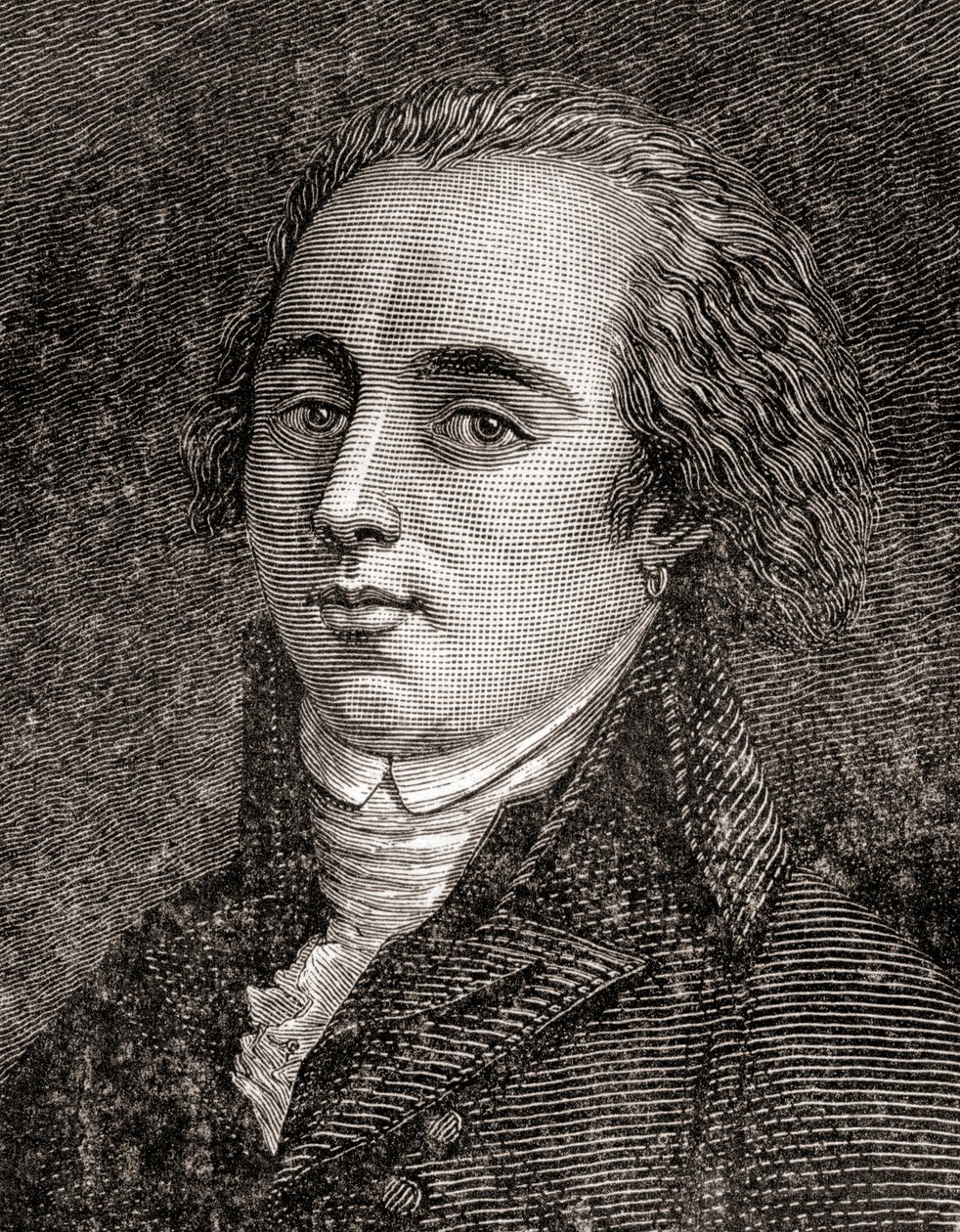 Joseph Geneviève, Comte de Puisaye, från den franska revolutionens historia, av Louis Blanc av French School