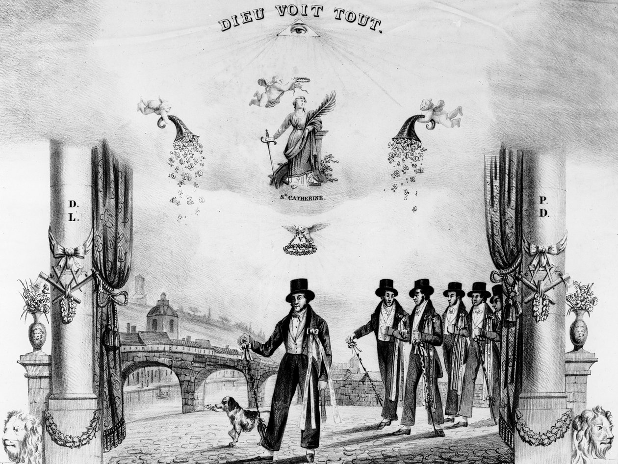 Resemanscertifikat, 1838 av French School