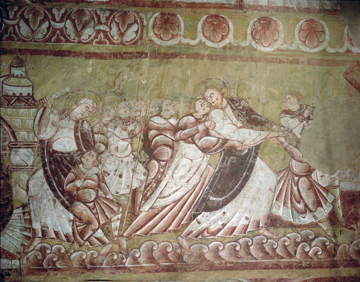 Judas Kissing Christ (fresk) (detalj av 95750) av French School