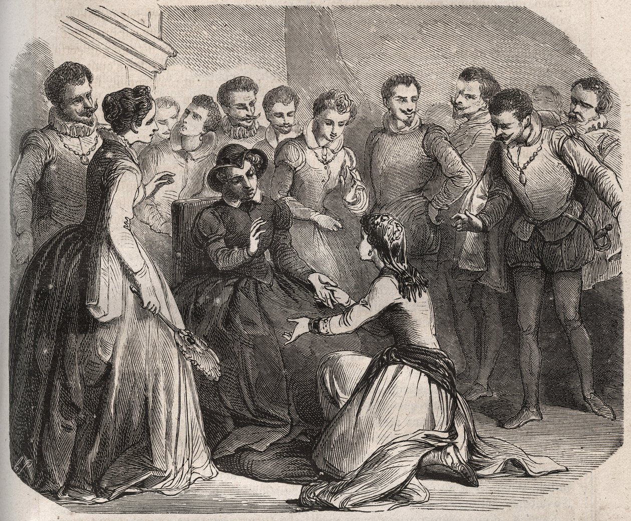 Julita Guagnini bad drottning Catherine de Medicis (Caterina de Medici) (1519-1589) att ta henne till hennes tjänst. Hon blev Louis de Bussy d