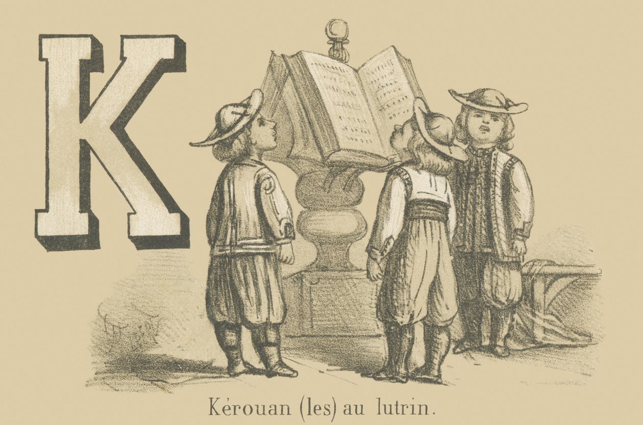 K: Kerouan (les) vid talarstolen av French School