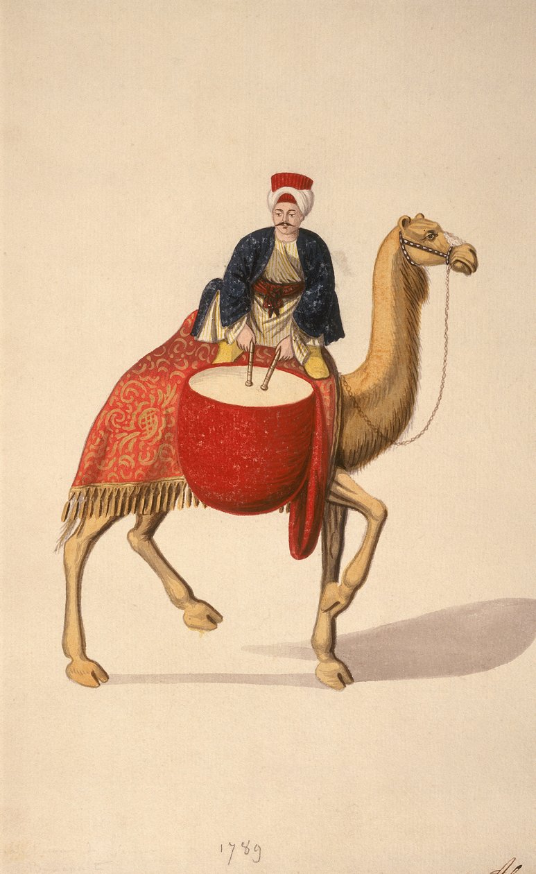 Vattenkokare, ottomansk tid, 1789 (wc på papper) av French School