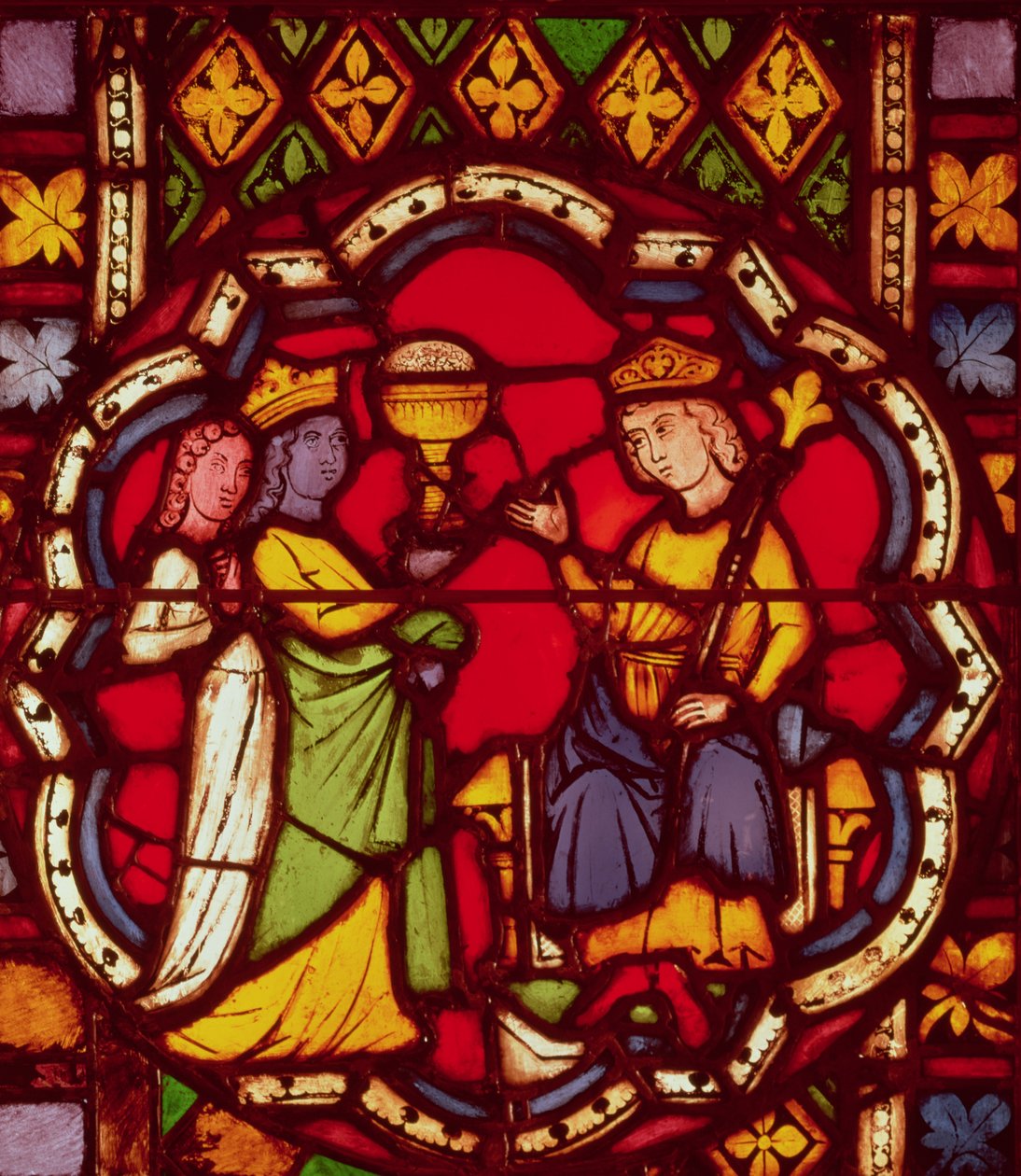 Kung Salomo och drottningen av Saba, ca 1270 av French School