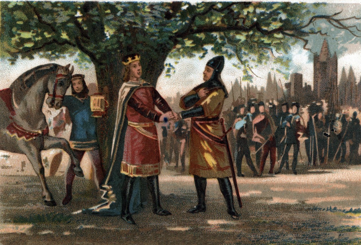 Kungen av Frankrike Philippe Augustus (1165-1223) träffade kung Richard Lion