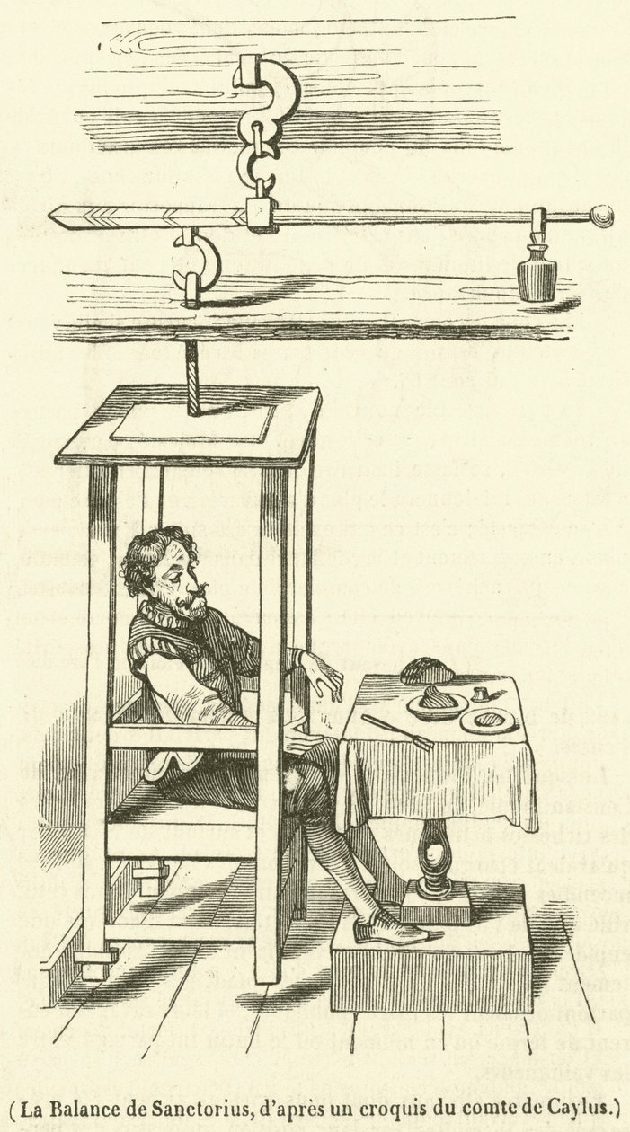 La Balance de Sanctorius (gravyr) av French School