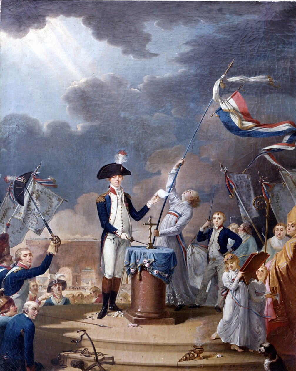 La Fayette (Lafayette) svor in på Federation Day 19 juli av French School