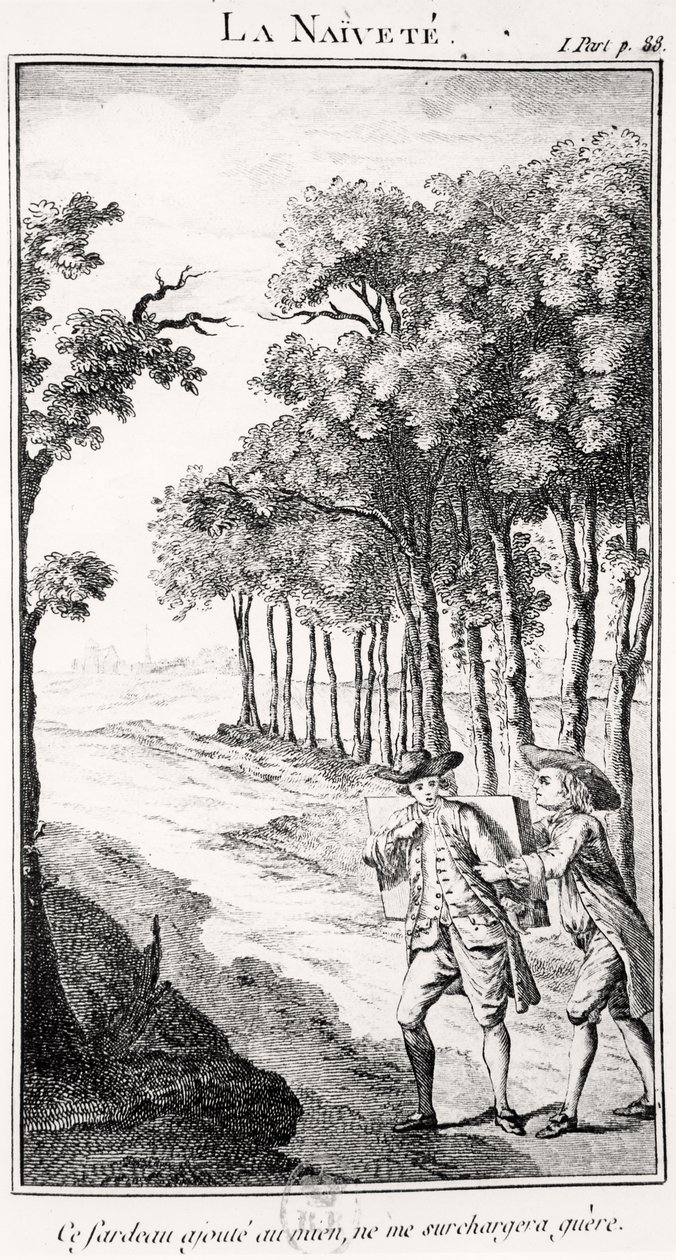 La Naivete (gravyr) av French School