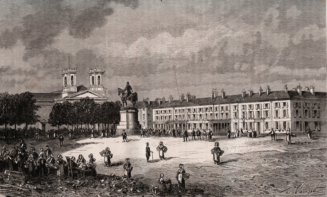 La Roche-sur-Yon (La Roche sur Yon) - Pays de la Loire - plats Napoleon - gravyr i "Frankrike illustrée: geografi, historia, statistisk administration" av V.-A. Maltbrunt. 1884 av French School