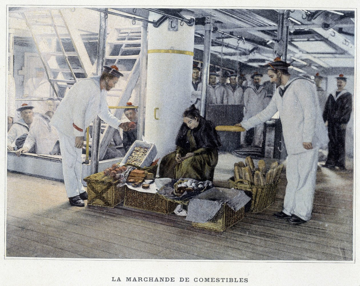 The Merchant of edibles - i ""Military album - Navy: Life on board"" av French School
