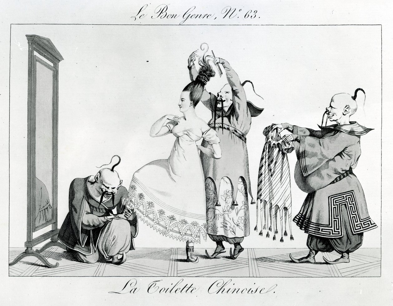 Le Bon Genre - Den kinesiska toaletten, 1813 av French School