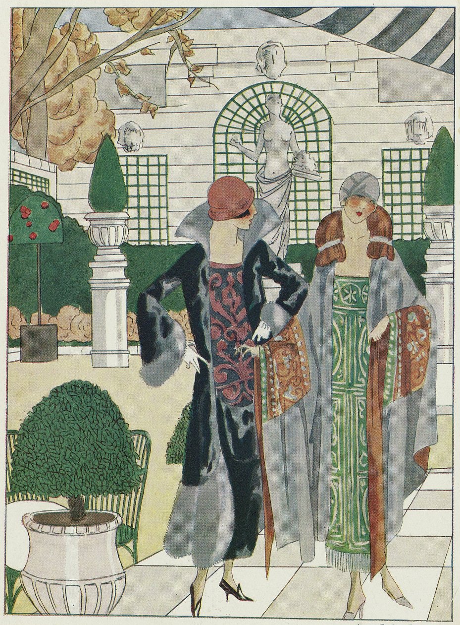 Vinterträdgården vid Ritz, från Art-Gout-Beaute, pub. 1920-tal (färglitografi) av French School