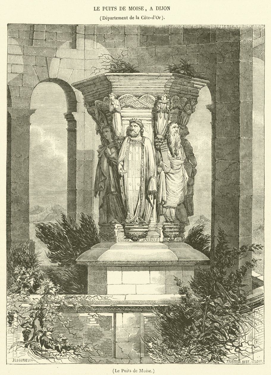 Le Puits de Moise (gravyr) av French School