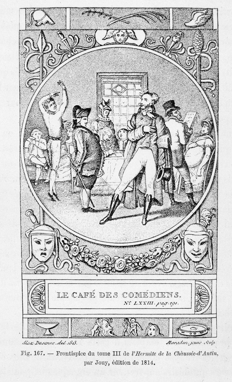 Le café des Comediens, framsida av volym III av "L