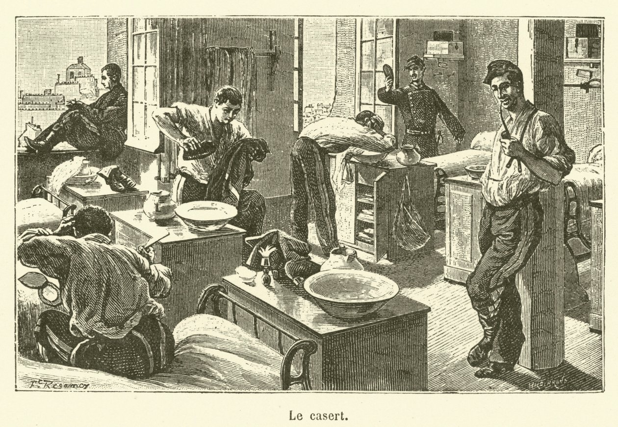Le casert (gravyr) av French School