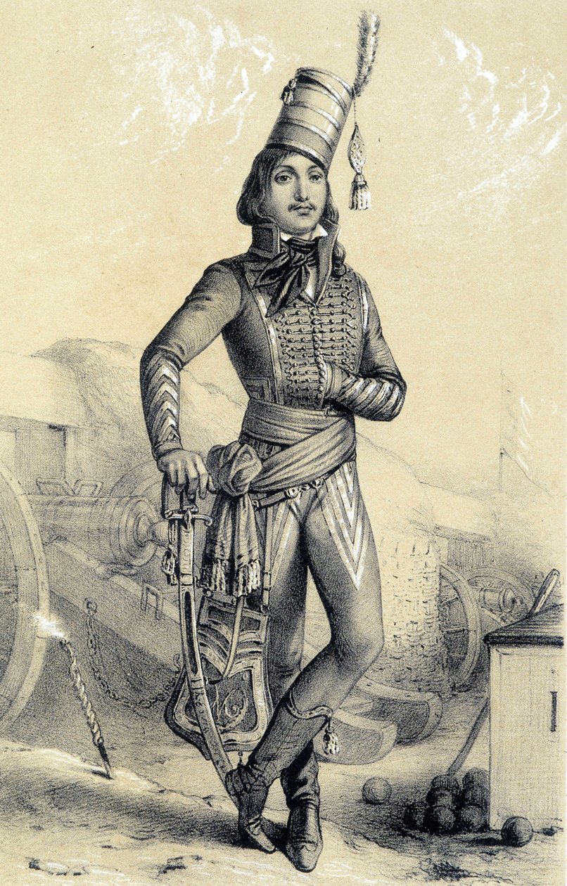 General Marceau - i "Galerie historique de la Revolution francaise" av Albert Maurin av French School