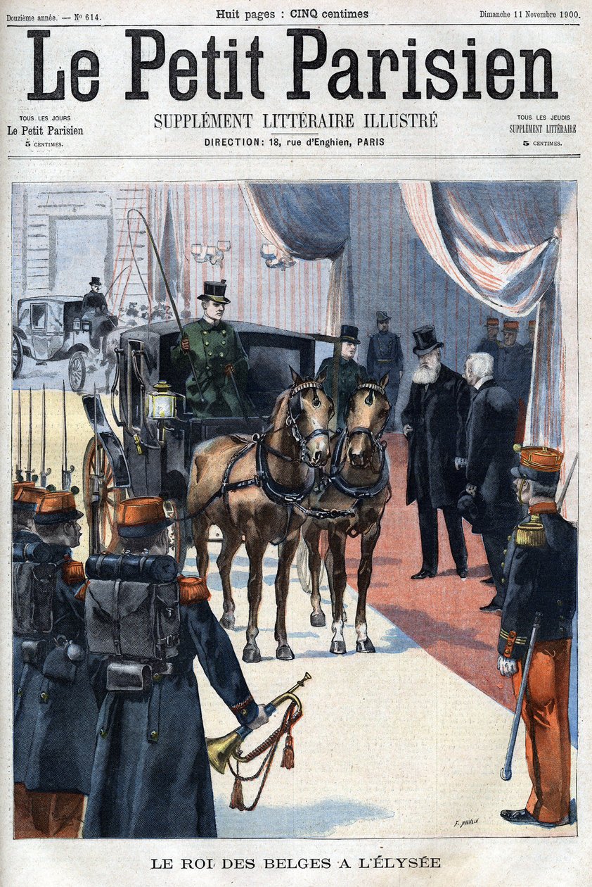 Den belgiske kungen Leopold II tog emot i L