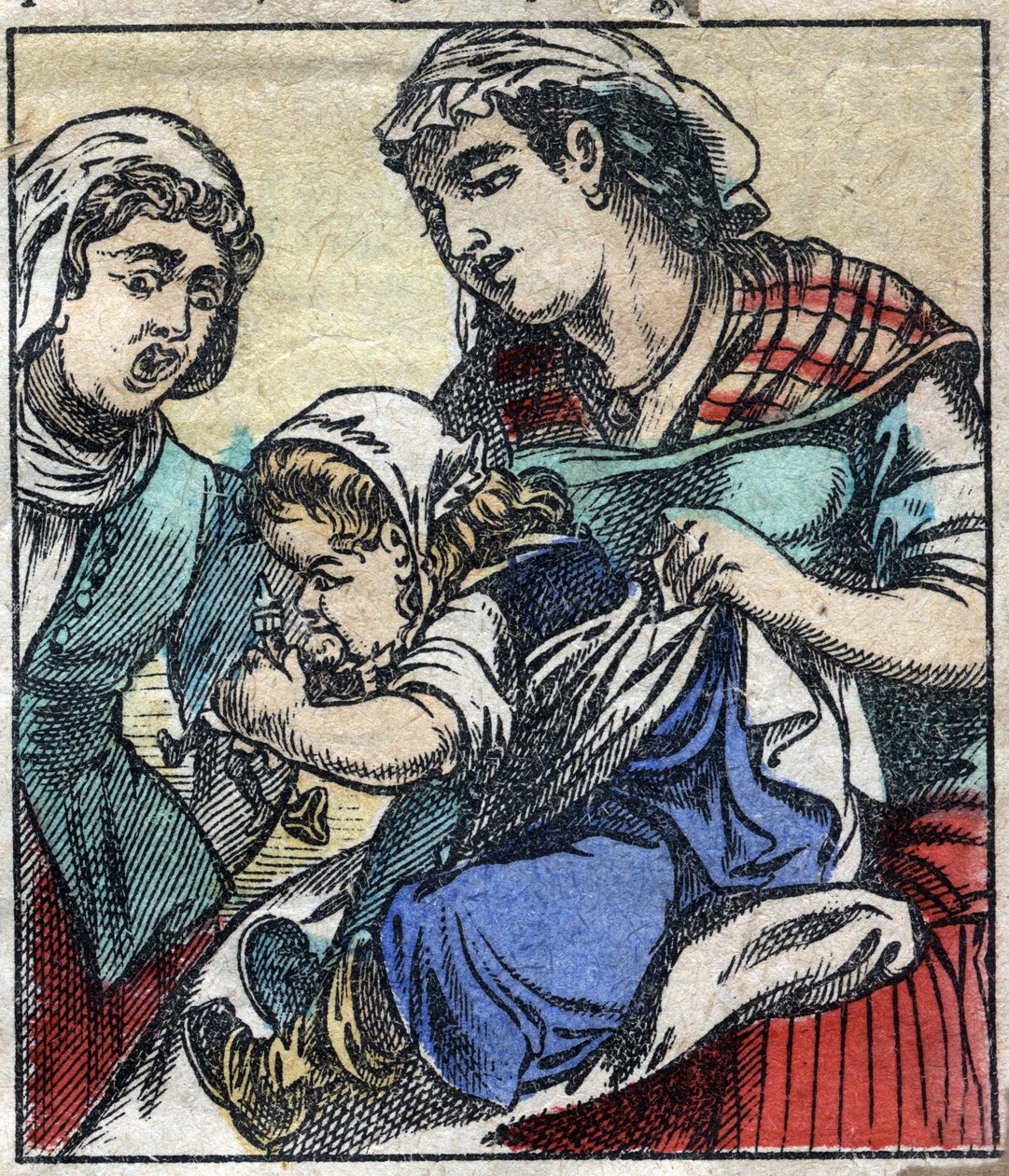 Lemuel Gulliver på Payx des Gants de Brobdingnag. Illustration för "" Gulliver