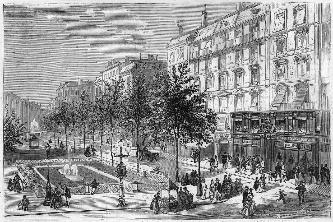 Les Bouillons: restaurangen i Maison Gailleton på Place de Lyon. Rhone (69) av French School