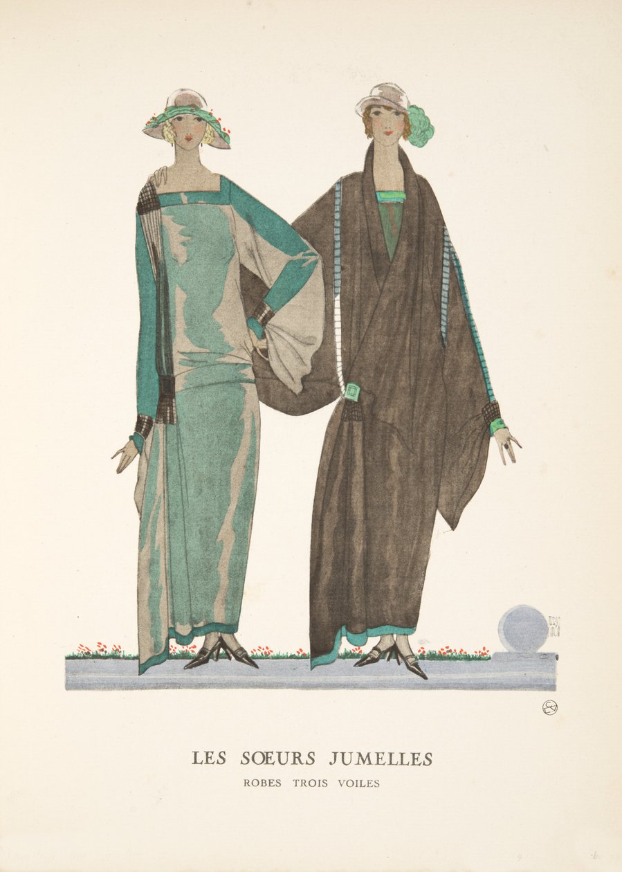 Les Soeurs Jumelles, från en samling av modeplattor av French School
