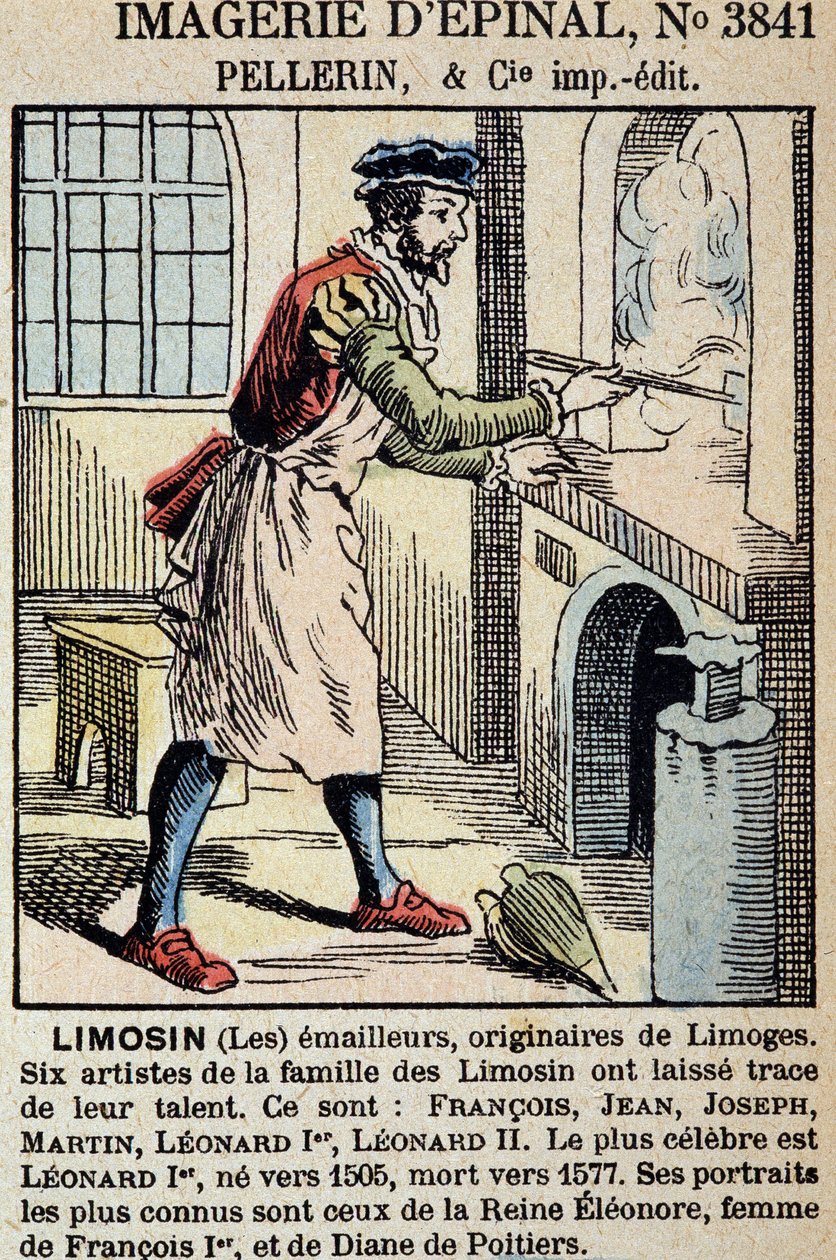 Les enamailleurs Limosin (Limoges) - bilder av Epinal, ed. Pellerin av French School