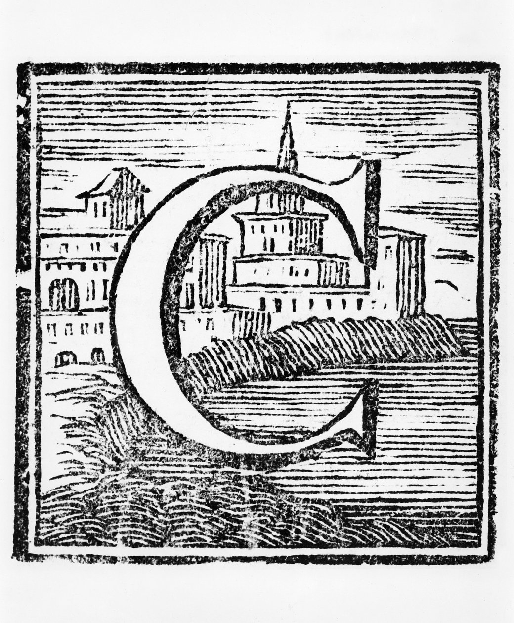 Bokstaven C, i Lencyclopédie, 1:a upplagan, 1752 av French School