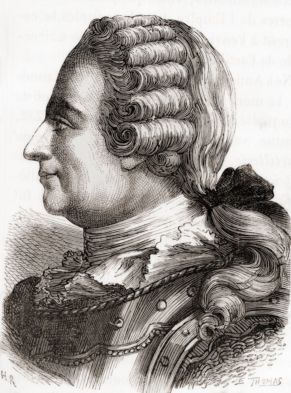 Generallöjtnant Jean-Baptiste Vaquette de Gribeauval, från Les Merveilles de la Science, publicerad ca 1870 (gravyr) av French School