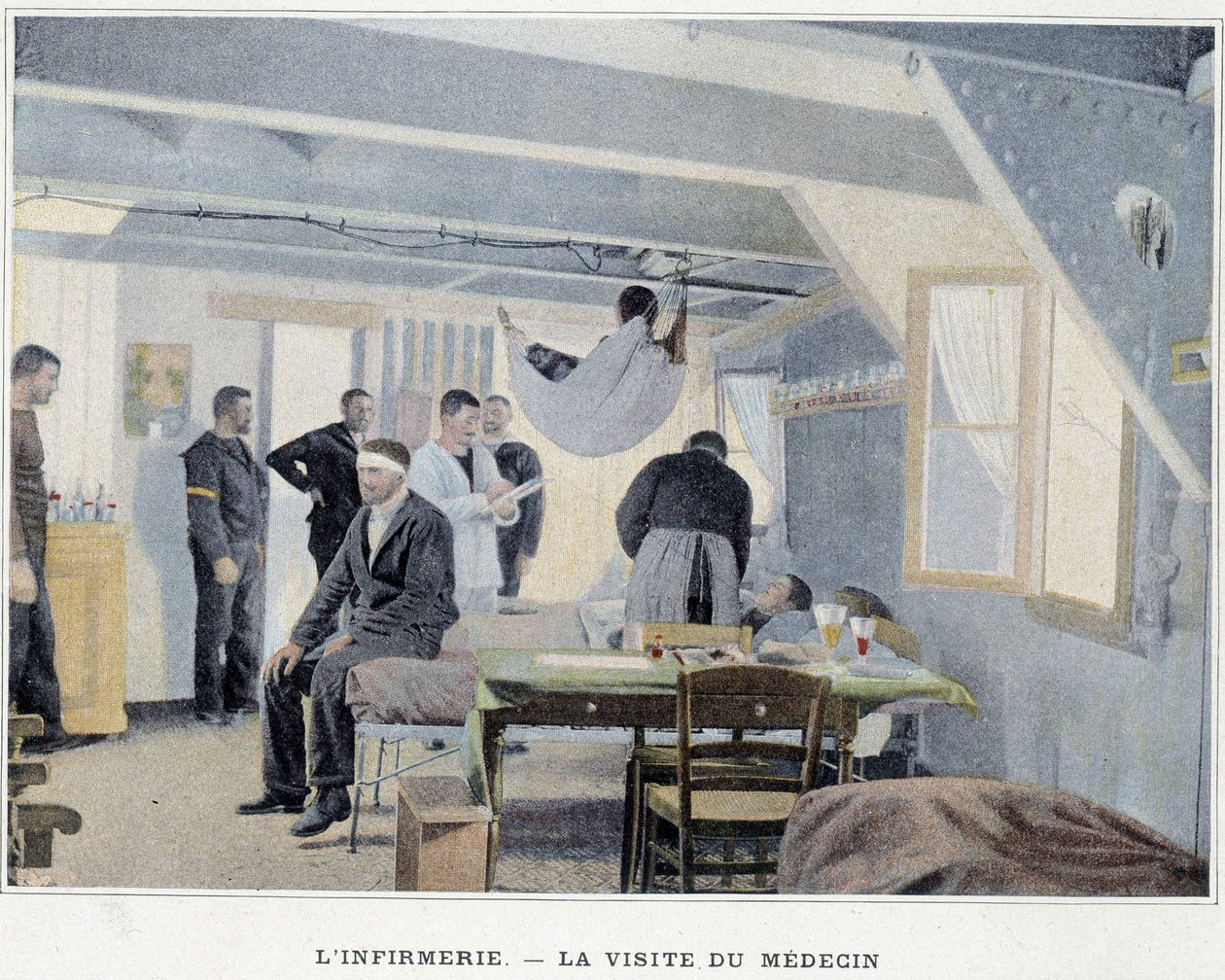 Sjukhuset - Läkarbesöket - i ""Militärt album - Navy: Life on board"" av French School