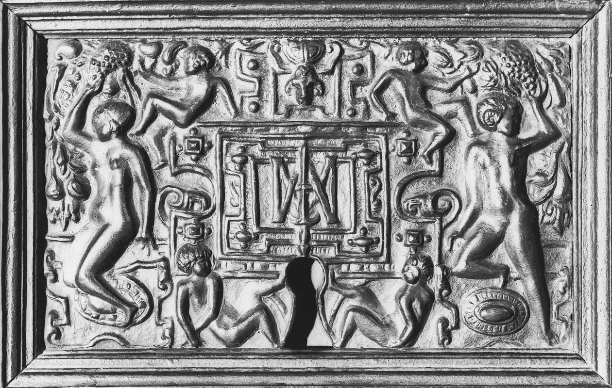 Lås med monogram av Anne de Montmorency (1493-1567) (järn) av French School