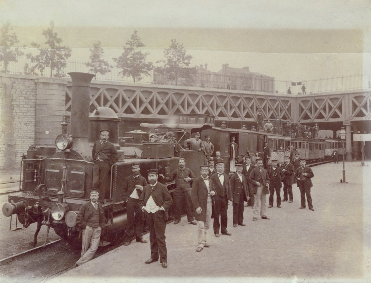 CAIL-lok, byggt ca 1866-67, vid Pont de Courcelles, Paris, ca 1867 av French School