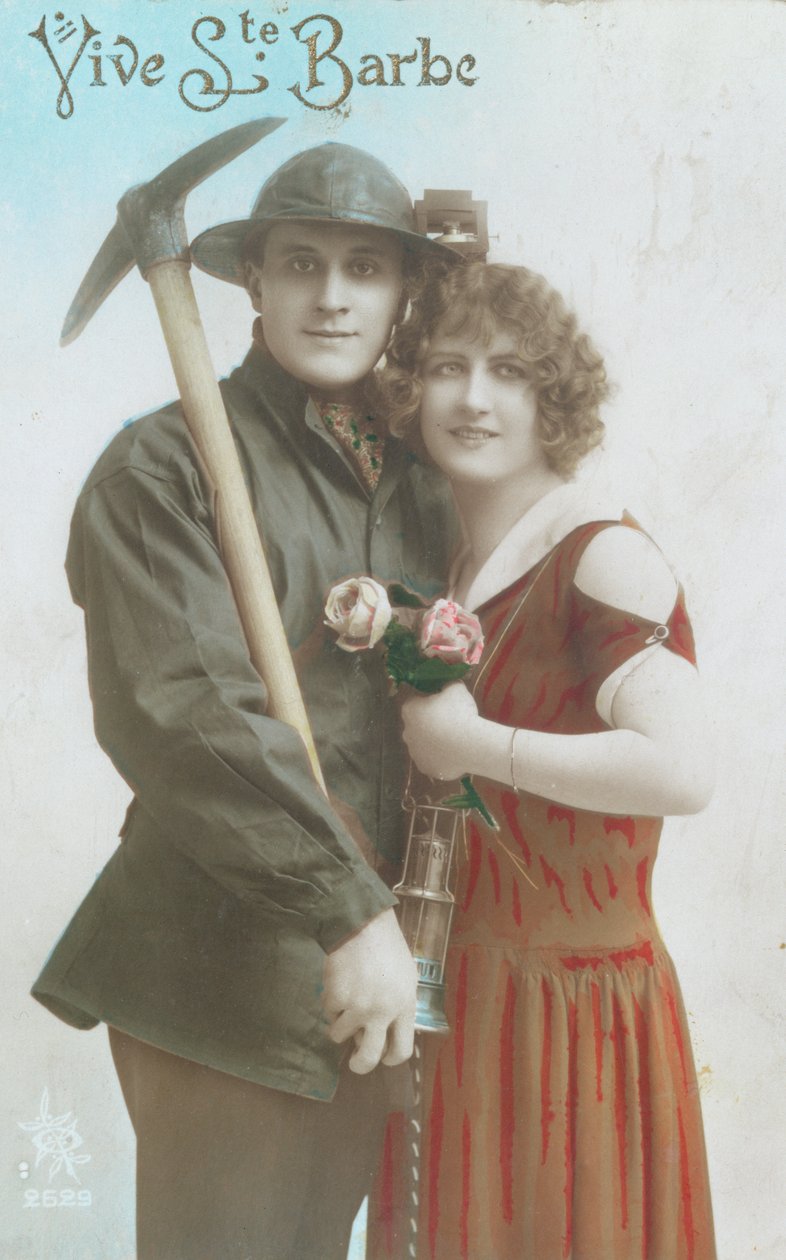Länge leve Santa Barbara!, Vykort från tidigt 1920-tal av French School