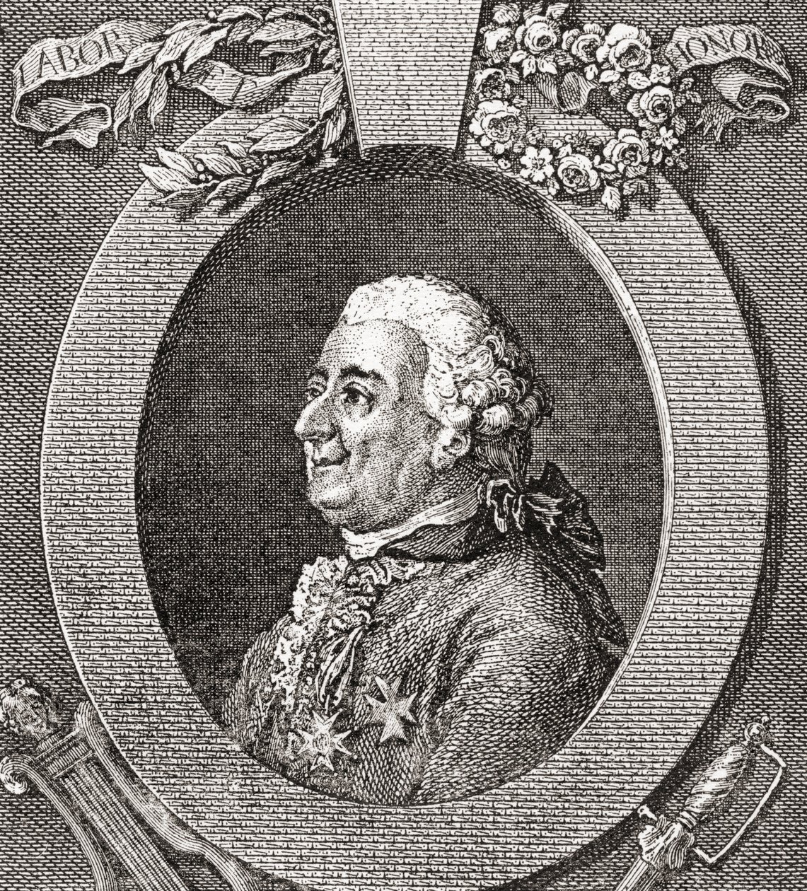 Louis-Élisabeth de la Vergne, comte de Tressan, 1705- 1783. Fransk soldat, läkare, vetenskapsman, medeltida och författare. Från Les Heures Libres publicerad 1908. av French School