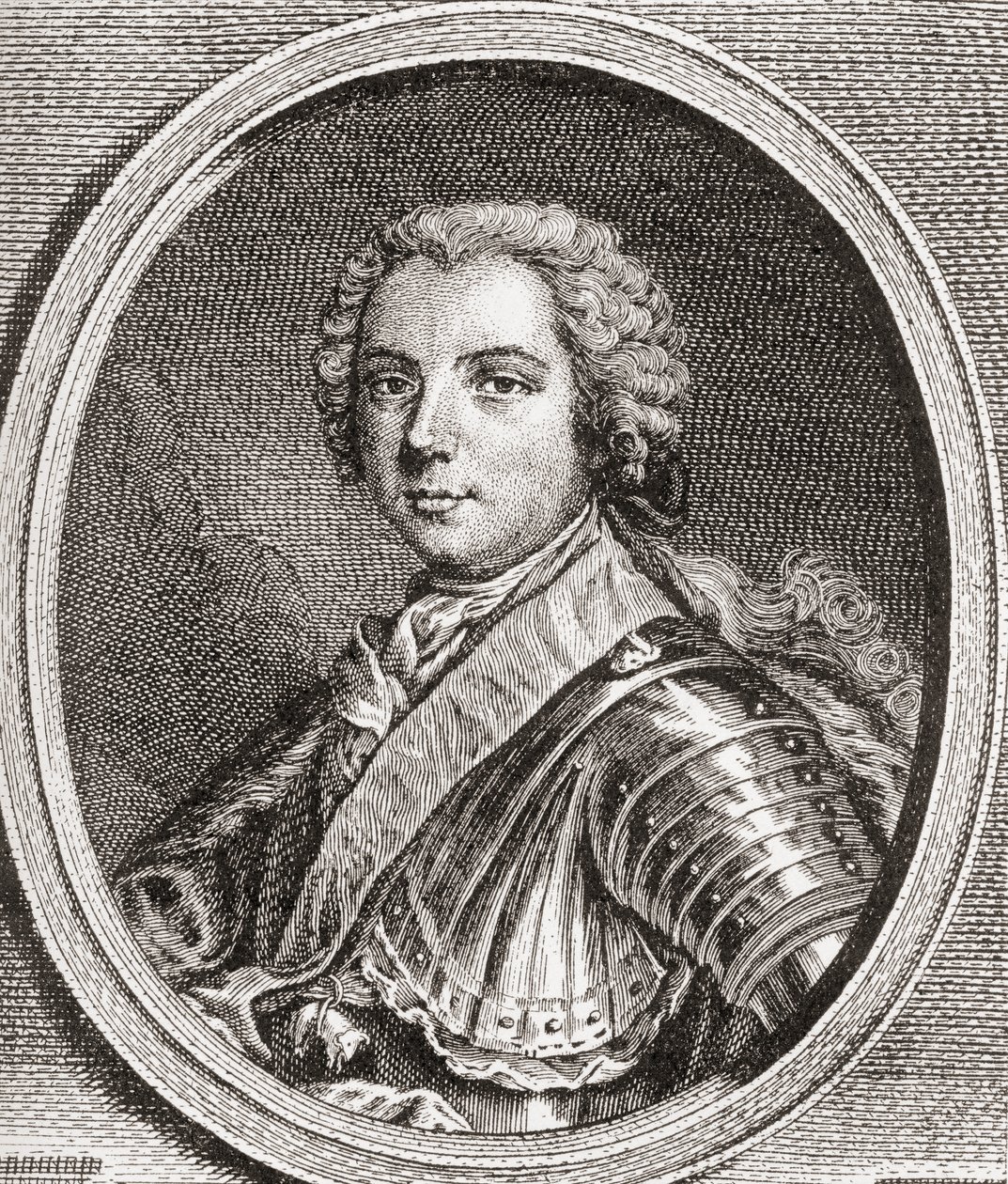 Louis, Dauphin av Frankrike, 1729 1765. Endast överlevande son till kung Ludvig XV. Från Les Heures Libres publicerad 1908. av French School