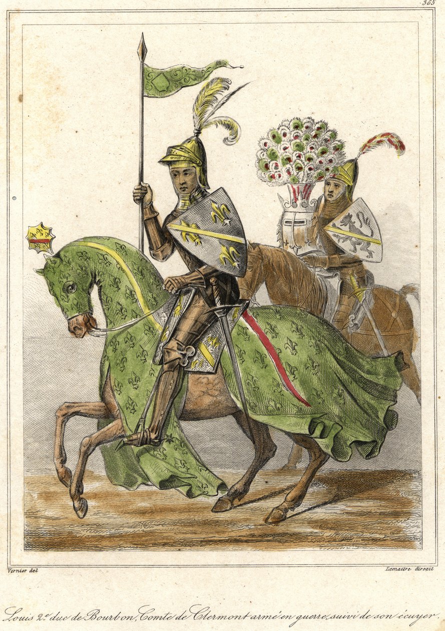 Ludvig II, kallad den gode (1337 - 1410), hertig av Bourbon (1356), greve av Clermont. av French School