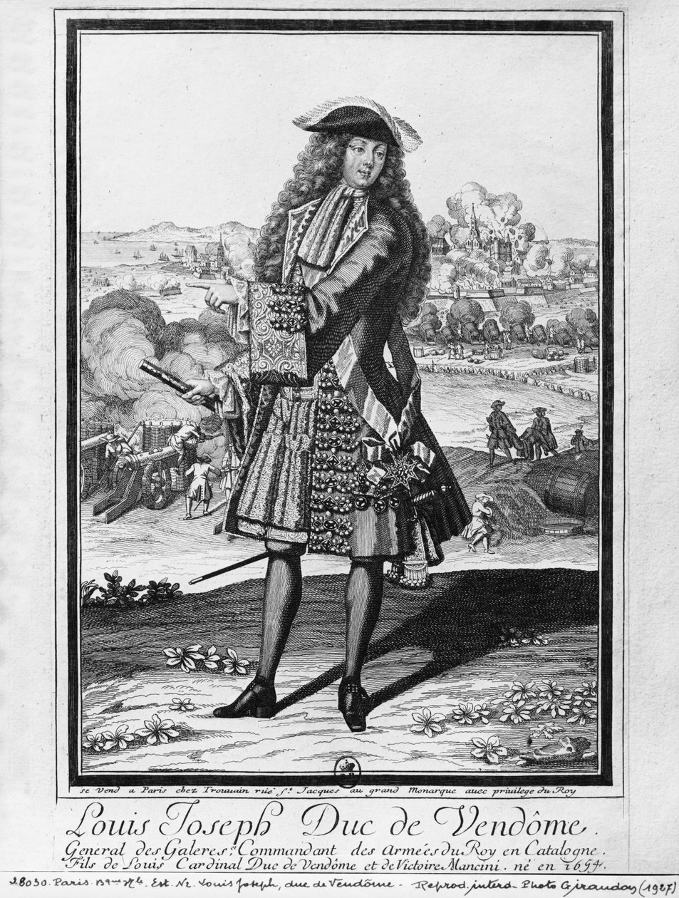 Louis Joseph de Bourbon, hertig av Vendome, känd som The Great Vendome av French School