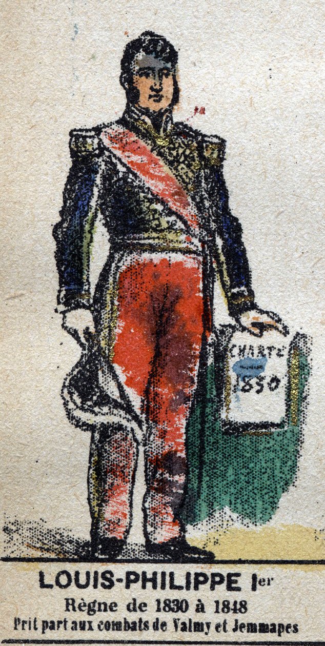 Louis Philippe 1er (1773-1850), kung av fransmännen. I "" Galeriede Kings and Queens of France och berömda karaktärer från 1643 till 1895"" Bild av epinal. av French School