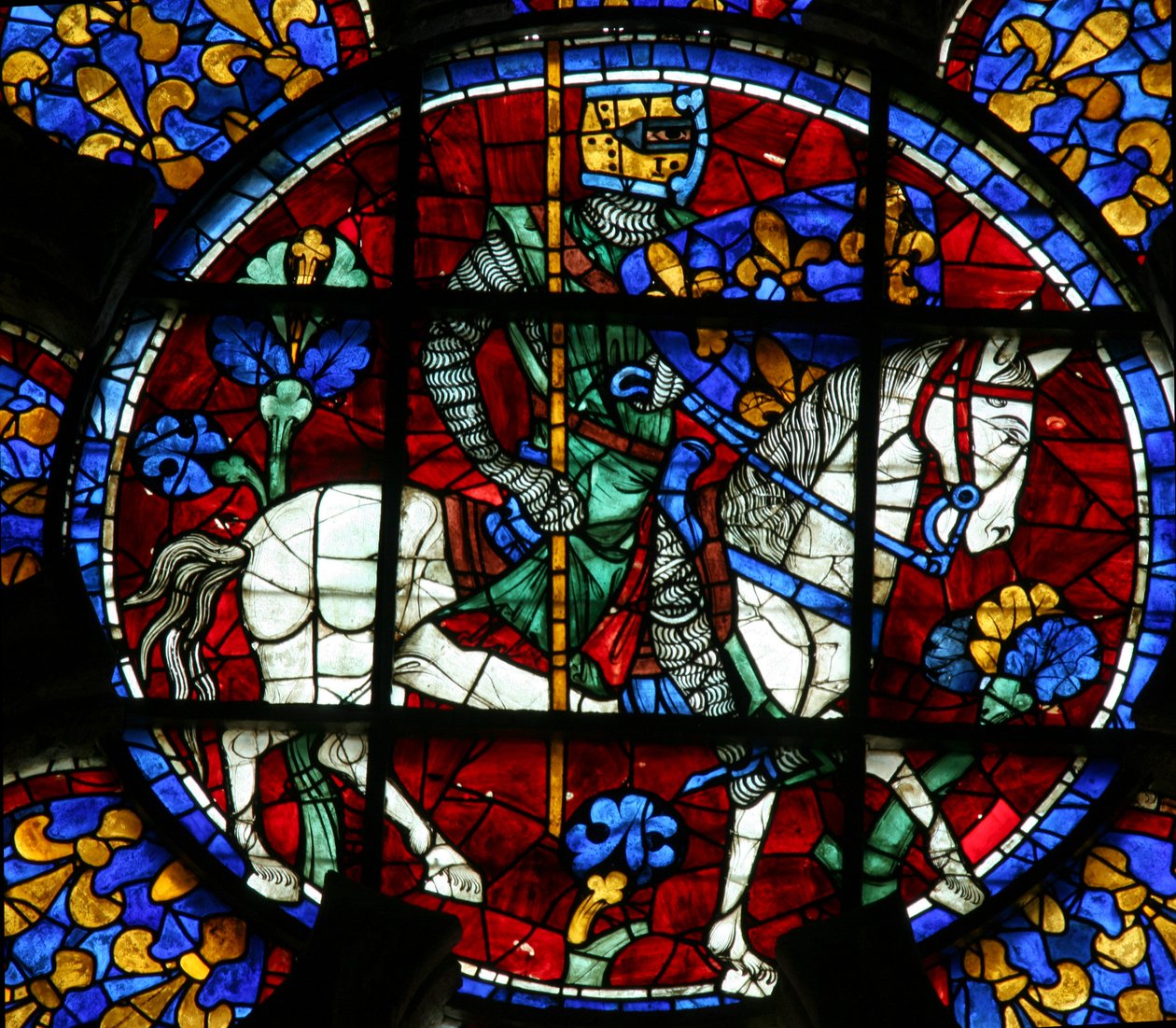 Ludvig VIII som riddare till häst, (w107) av French School