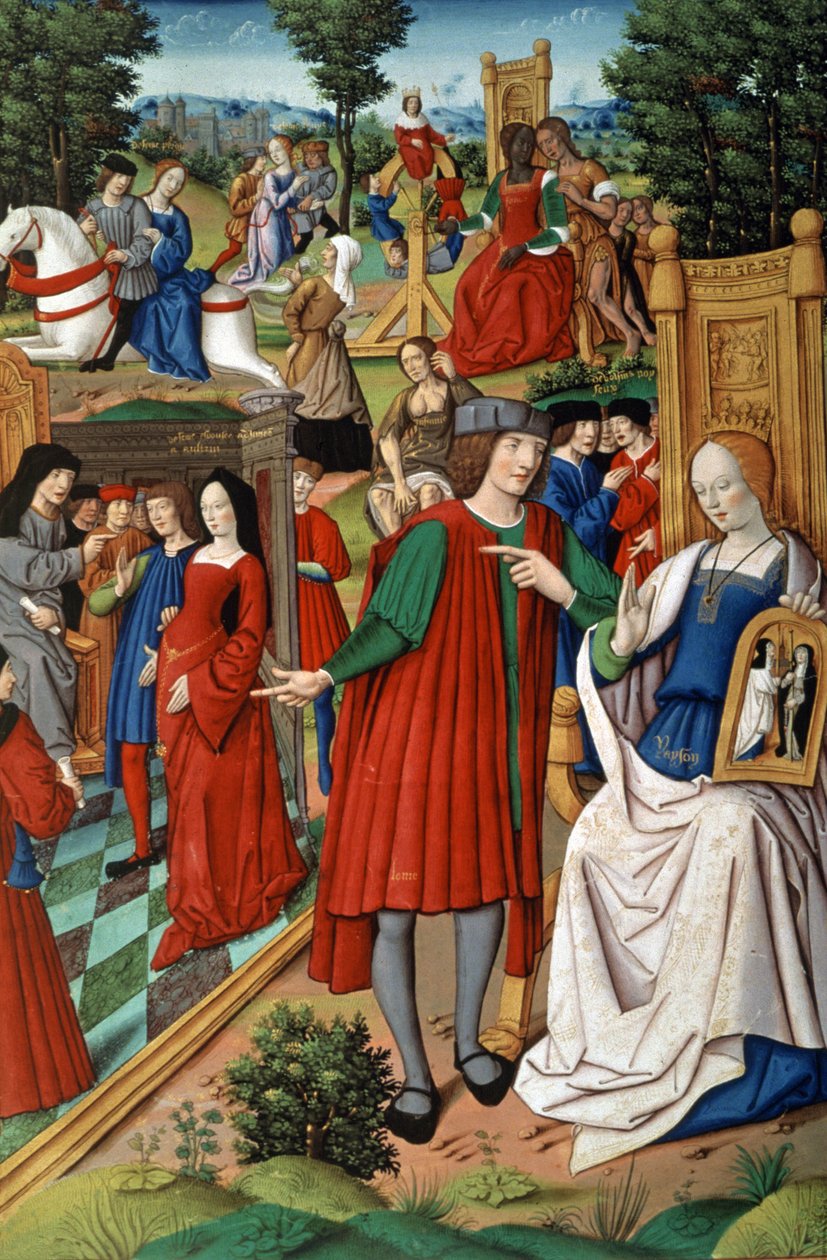 Ludvig XII och Anne av Bretagne av French School
